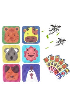 Mosquito Patches Stickers,  Animal for Kids & Adults, Natural Ingredients, and Deet-Free, Travel Outdoor Indoor Patio Hiking Fishing, Plant-Based 120 Pack Kid Friendly