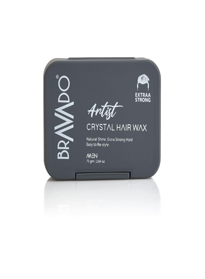BRAVADO Extraa Strong Hair Wax for Men | Extreme Hold Styling Wax for Spikes & Volume | Matte Finish Long Lasting Professional Hair Wax | 75g - Image 1