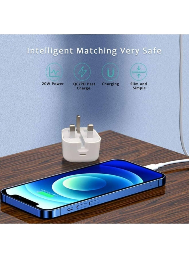 Type-C 35W Fast Charger | USB C Wall Fast Charger with USB C to Lightning Cable Compatible with iPhone 14/14 Pro/14 Pro Max/13/12/SE2020/11/XR/XS Max/X/iPad - Image 3