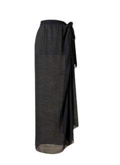 GUDOO Women Lace-up Beach Sarong Women Semi-Sheer Swimwear Cover Ups Short Skirt with Tassels for Girls  - Image 1