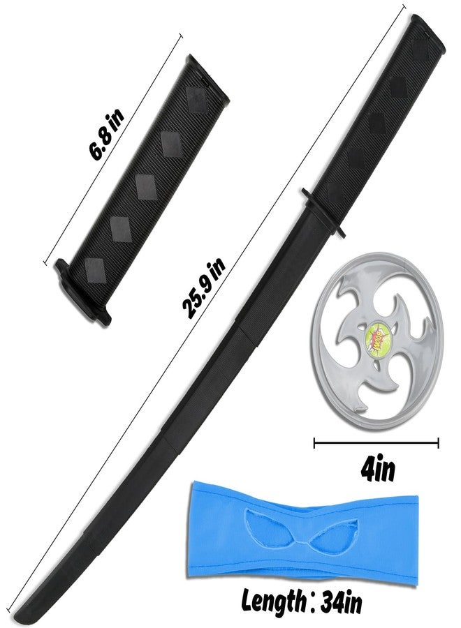 BUUFAN Turtle Weapons Toy Set - Perfect for Kids' Birthday Parties and Halloween（Blue） - Image 3