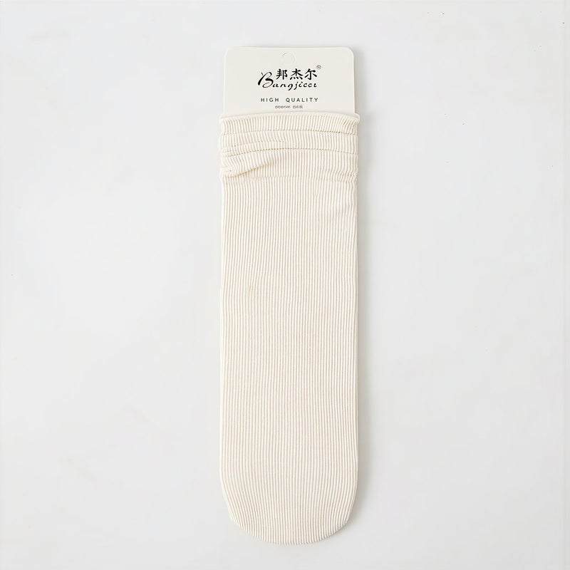 Long Lasting Durable Women Socks Abrasion Resistant No Run Line All Season Socks - Image 3