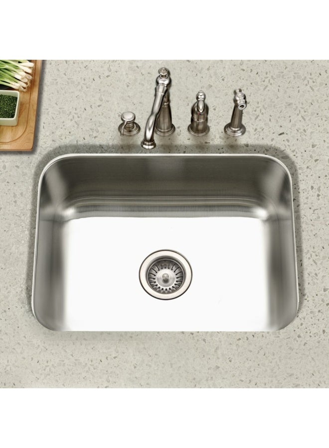 Houzer Sts 1300 1 Eston Series Undermount Stainless Steel Single Bowl Kitchen Sink 18 Gauge - Image 2