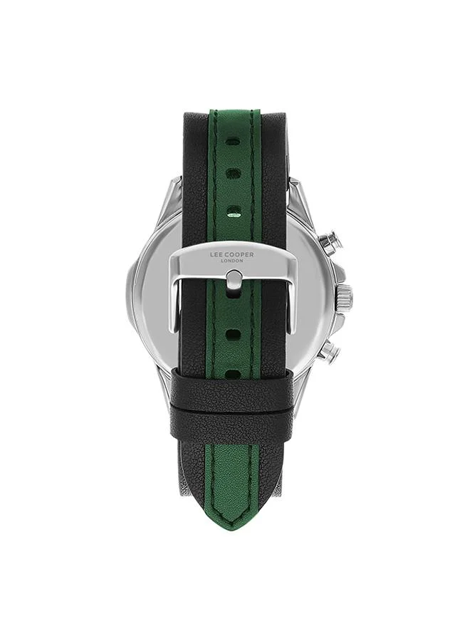 Lee Cooper LEE COOPER LC07493.377 Men Multi Function Display Watch & Leather Strap Green