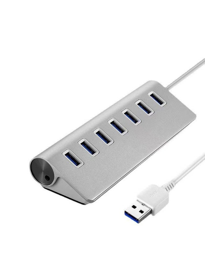 Aluminum Alloy USB HUB3.0 Splitter One Point Seven Multi-interface Hub Business High-end High-speed-Number Of Interfaces:Usb Full 3.0 7-port Hub
