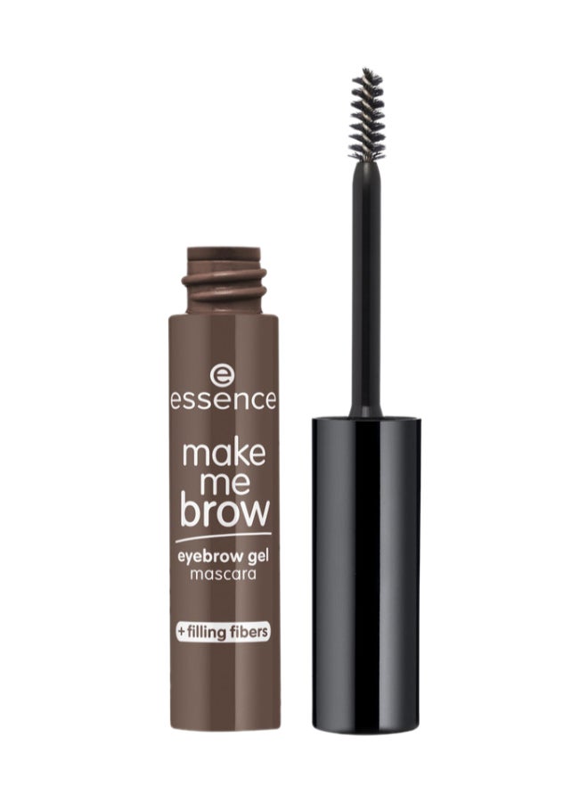 Essence make me BROW Eyebrow Gel Mascara | 07 Dark Browny Brows | Defines Shapes & Fills Gaps | Volumizing Eyebrow Tint with Tiny Fibers | Long Lasting Natural Finish | Vegan & Cruelty-Free | 3.8 ml Dark Browny Brows - Image 1