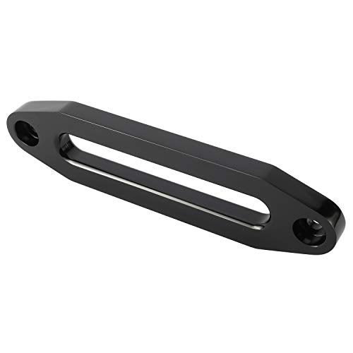 YaeKoo 10" Billet Polished Aluminum Hawse Fairlead Load Capacity 8000-15000 LBs with Mounting Hardware for Synthetic Winch Rope (Black, 10") - Image 4