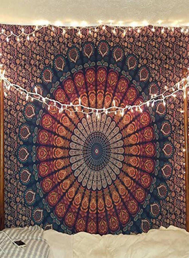 1PCS Tapestry 130cm * 150cm Home Bohemian Milled Mandala Flower Pattern Room Background Hanging Cloth Home Decoration Cloth - Image 2
