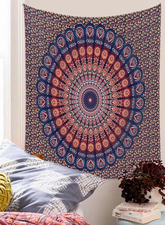 1PCS Tapestry 130cm * 150cm Home Bohemian Milled Mandala Flower Pattern Room Background Hanging Cloth Home Decoration Cloth - Image 5