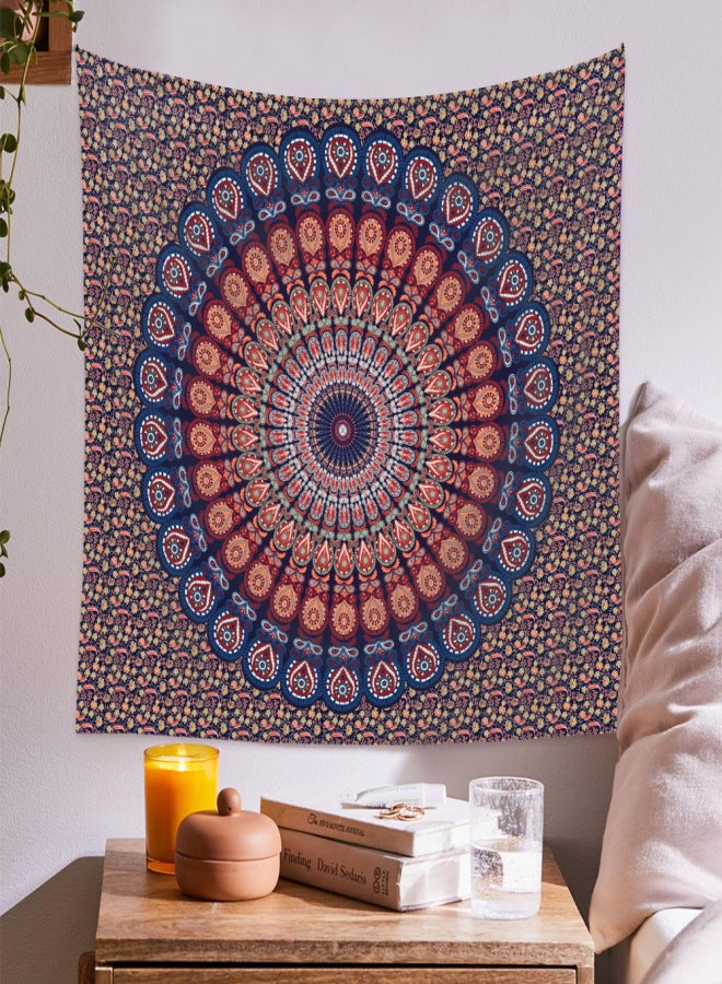 1PCS Tapestry 130cm * 150cm Home Bohemian Milled Mandala Flower Pattern Room Background Hanging Cloth Home Decoration Cloth - Image 4