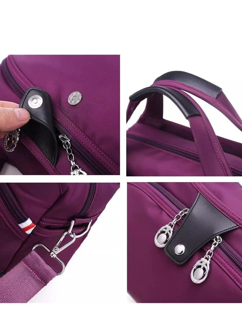 Generic - Ladies handbags Large-capacity Waterproof Anti-theft Women's Fashion Handbag, Oxford Cloth Travel Daypack, Multi Zipper Pockets Crossbody Shoulder Bag - Image 1
