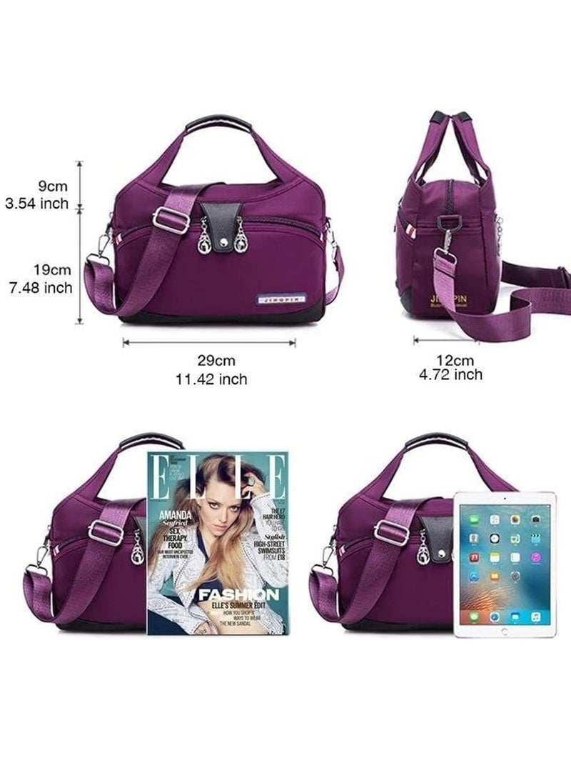 Generic - Ladies handbags Large-capacity Waterproof Anti-theft Women's Fashion Handbag, Oxford Cloth Travel Daypack, Multi Zipper Pockets Crossbody Shoulder Bag - Image 1