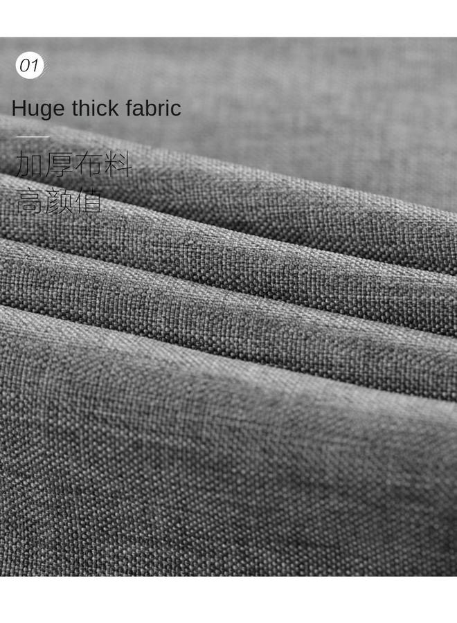 Bluejw Thickened Imitation Linen Shower Curtain  Special Bathroom Curtain Simple Partition Curtain Polyester Punch-free Waterproof Mildew-proof Hanging Curtain  - Image 2