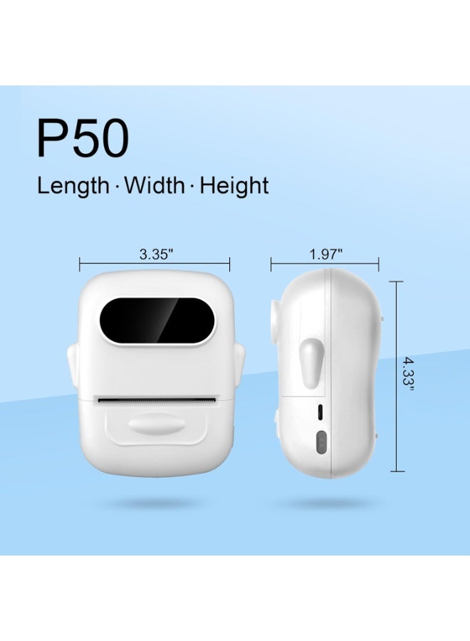 Thermal Inkless Handheld Label Machine P50s – Wireless Portable Printer - Image 3