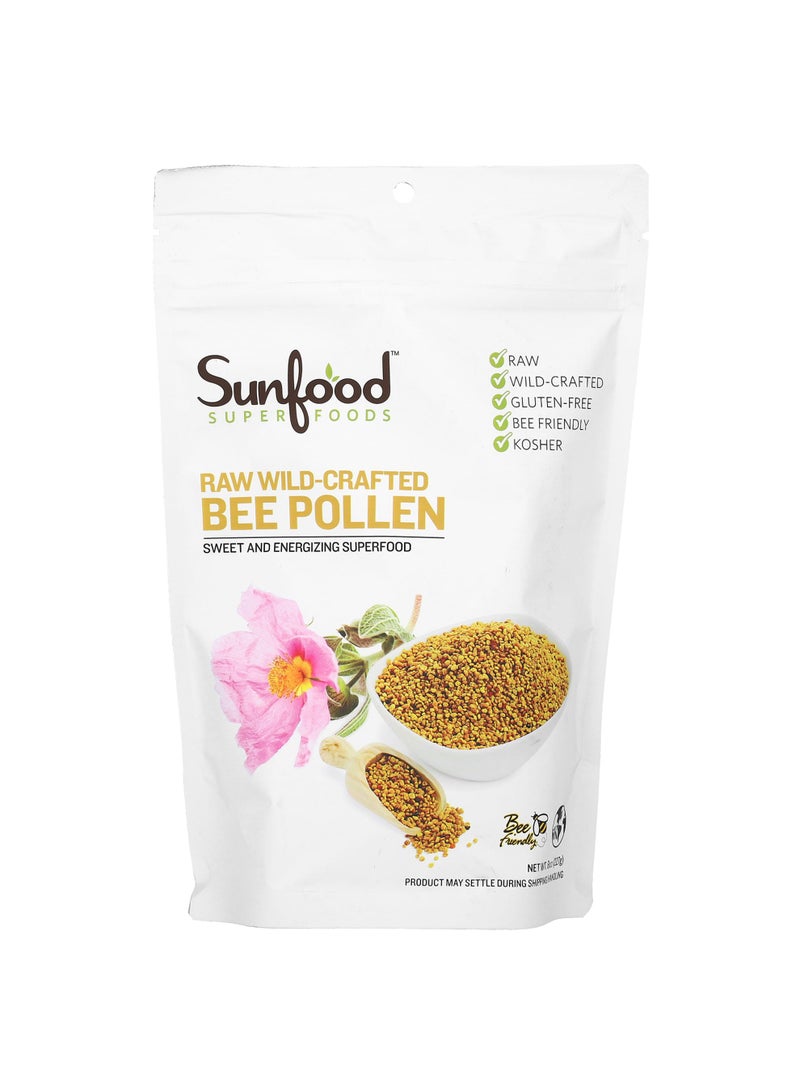 Raw Wild-Crafted Bee Pollen, 8 oz (227 g)