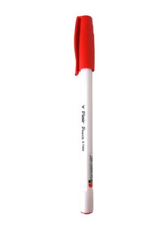 Flair Peach Smooth Writing Ball Pen Set of 50 pcs, Red  - Image 1