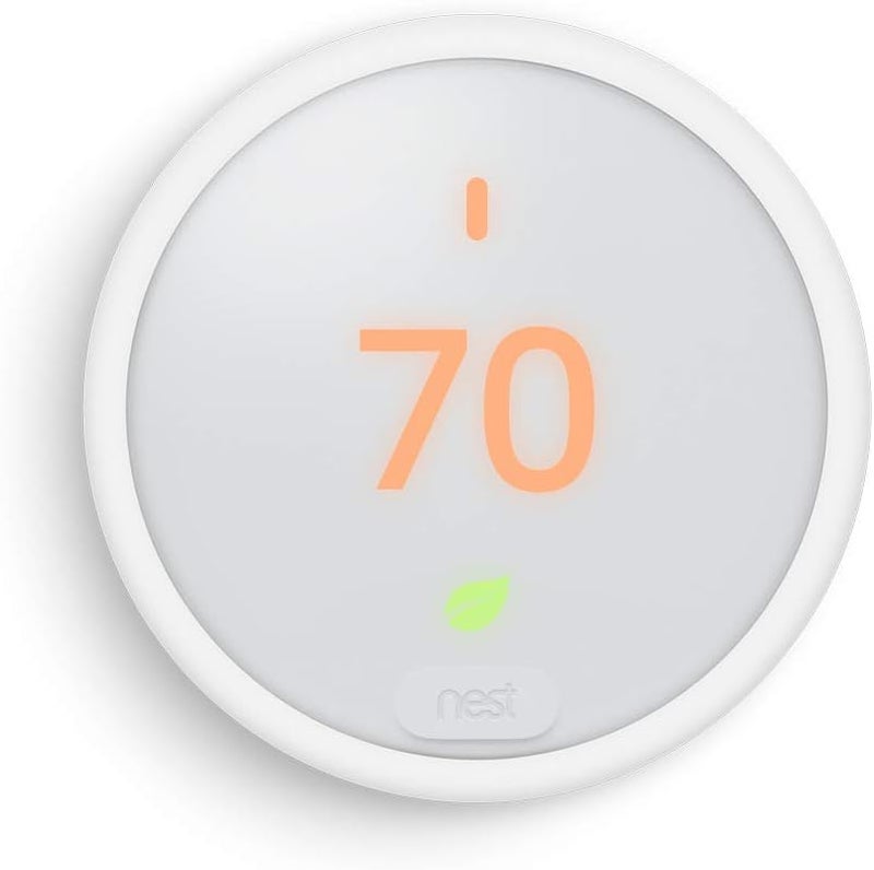 Nest Thermostat E Programmable Smart Thermostat for Home, App Controlled via Wifi, Programmable, Compatible with Alexa and Google Assistant, Frosted White Color (T4002ES) - Image 1