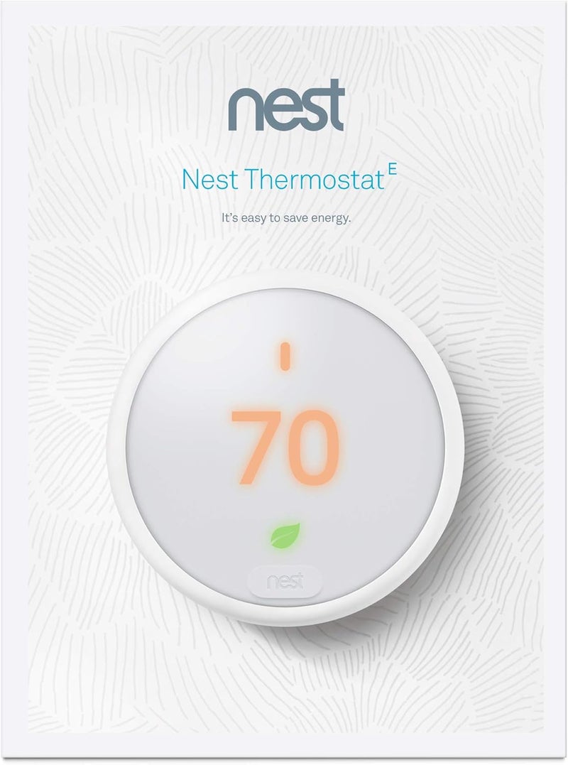 Nest Thermostat E Programmable Smart Thermostat for Home, App Controlled via Wifi, Programmable, Compatible with Alexa and Google Assistant, Frosted White Color (T4002ES) - Image 4