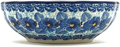 Polish Pottery Gallery Polish Pottery Bowl  Shallow Scalloped  Small  Unikat Signature U3639 - Image 2