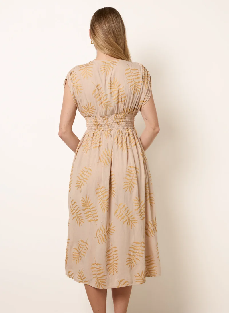 بلو فانيلا Wrap Front Beaded Dress