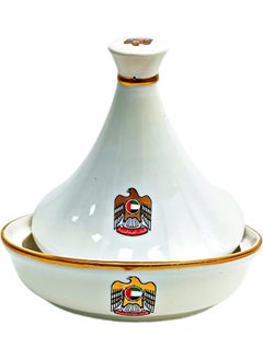 AKDC AKDC Special Design Ceramic Tajine UAE National Day Celebrations Tagine Pot Non Stick for Home Kitchen Restaurant United Arab Emirates Flag Days Logo Design Cooking Pots Casserole  - Image 2