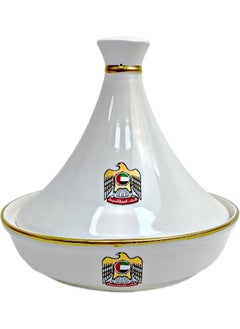 AKDC AKDC Special Design Ceramic Tajine UAE National Day Celebrations Tagine Pot Non Stick for Home Kitchen Restaurant United Arab Emirates Flag Days Logo Design Cooking Pots Casserole  - Image 1