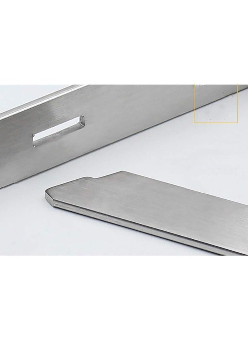 Rubik Shelf Brackets 4 inch - 2pcs Stainless Steel Right Angle Wall Bracket with Detachable Supporting Insert, Corner Support L Brace Joint for Table Bench, Space Saving DIY  - Image 4