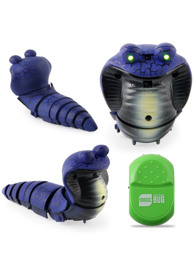 Creative Trick Toy Remote Control Cobra Infrared Remote Control Simulation Snake Spoof Trick Toy Set-Color:7702 Purple 0.105kg  - Image 5