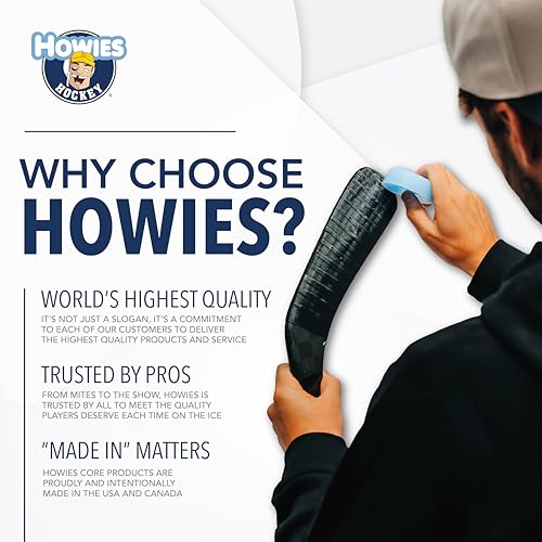Howies شريط هويس الهوكي - شريط هوكي أزرق سماوي 1 عبوة - شريط قماش لزج - لاصق قوي وطويل الأمد لشفرات العصا، لاكروس، بيسبول - 1 بوصة × 24 ياردة - جودة احترافية - Image 3