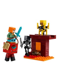 LEGO LEGO Minecraft The Nether Lava Battle Building Toy Set 21266  - Image 2