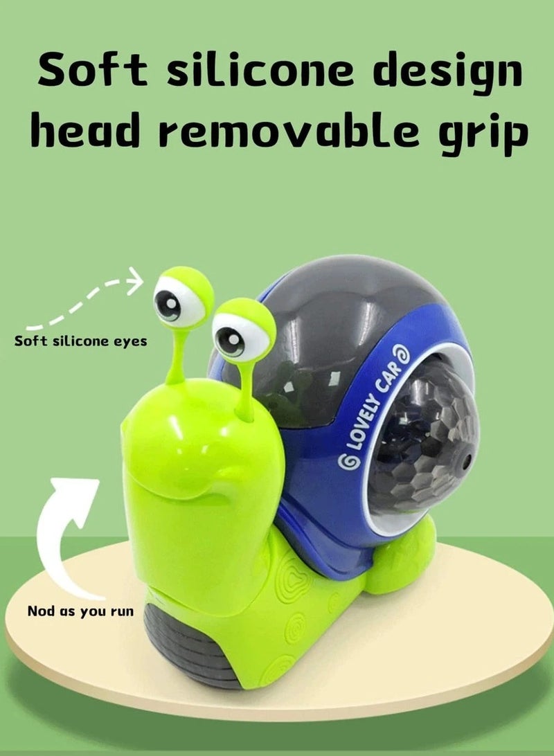 ١ قطعة من لعبة الاطفال علي شكل حلزون تحتوي علي موسيقى وضوء لجذب انتباه الاطفال - Image 3