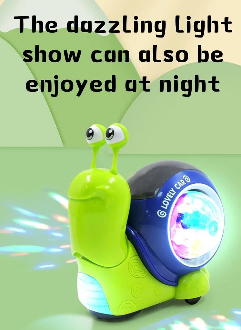 ١ قطعة من لعبة الاطفال علي شكل حلزون تحتوي علي موسيقى وضوء لجذب انتباه الاطفال - Image 5