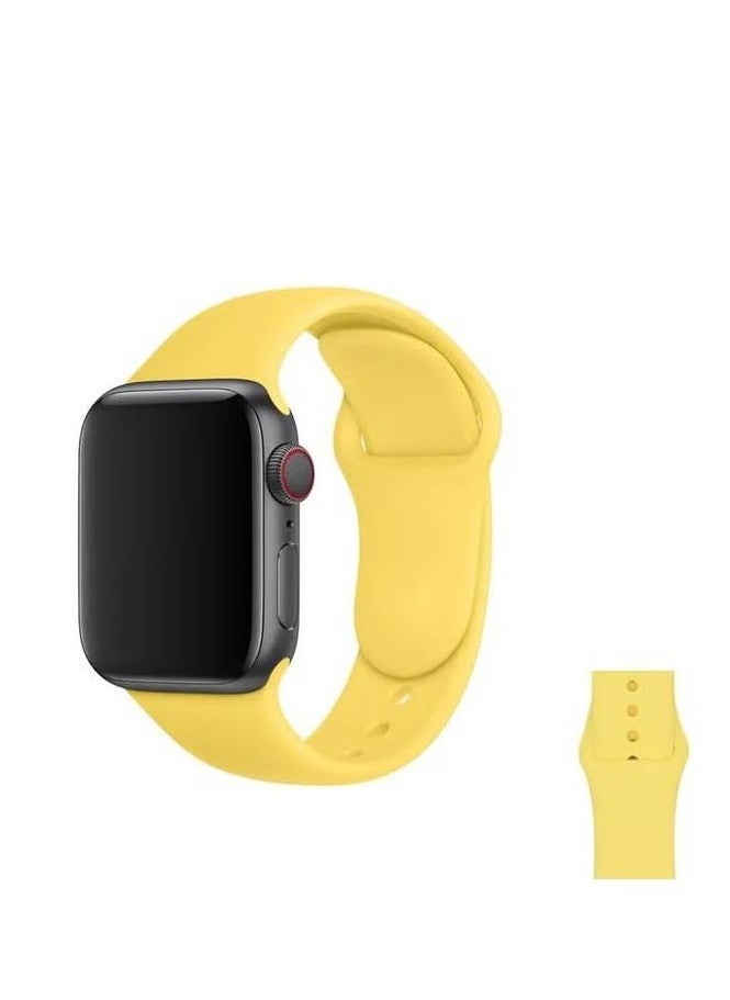 Apple Watch Band 45mm 44mm 42mm Soft Silicone Sport Band Replacement Wrist Strap Compatible for iWatch Apple Watch Series 7/SE/6/5/4/3/2/1 (45mm/44mm/42mm) - Image 1