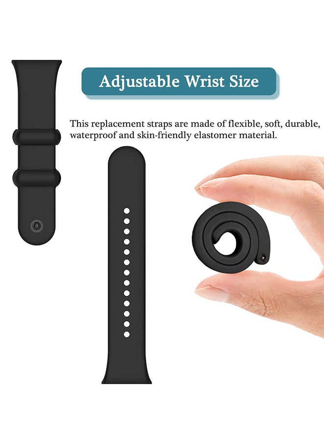 O Ozone (Pack of 5) Silicone Straps Compatible with Xiaomi Mi Smart Band 8 Pro & Redmi Watch 4 Wristband, Soft Replacement Strap Sport Band (Straps Only)  - Image 5