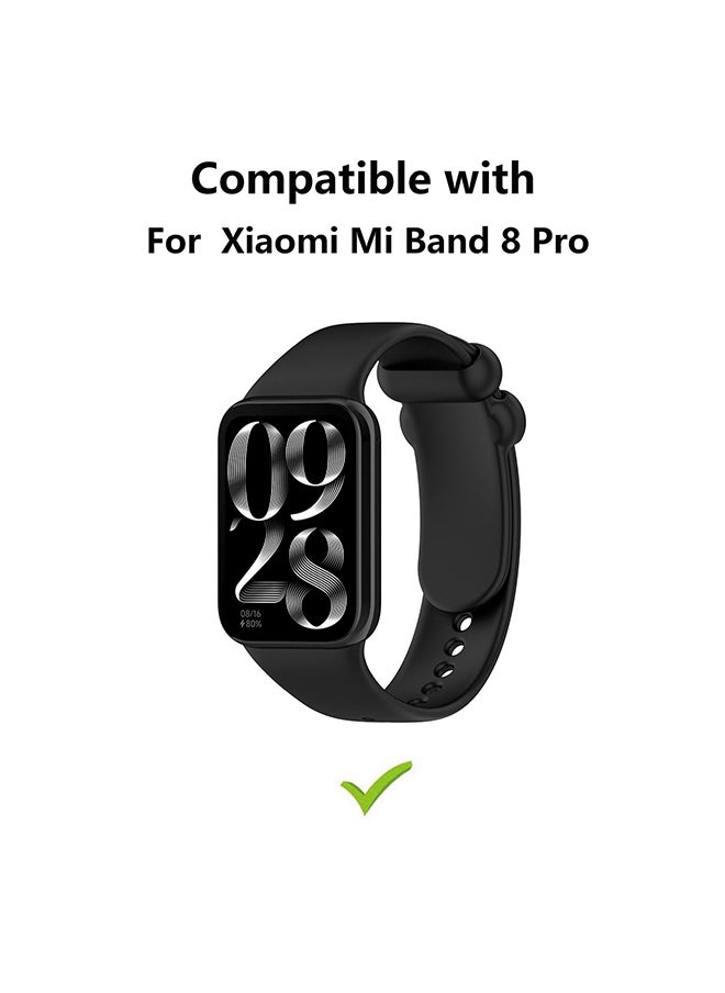 O Ozone (Pack of 5) Silicone Straps Compatible with Xiaomi Mi Smart Band 8 Pro & Redmi Watch 4 Wristband, Soft Replacement Strap Sport Band (Straps Only)  - Image 2
