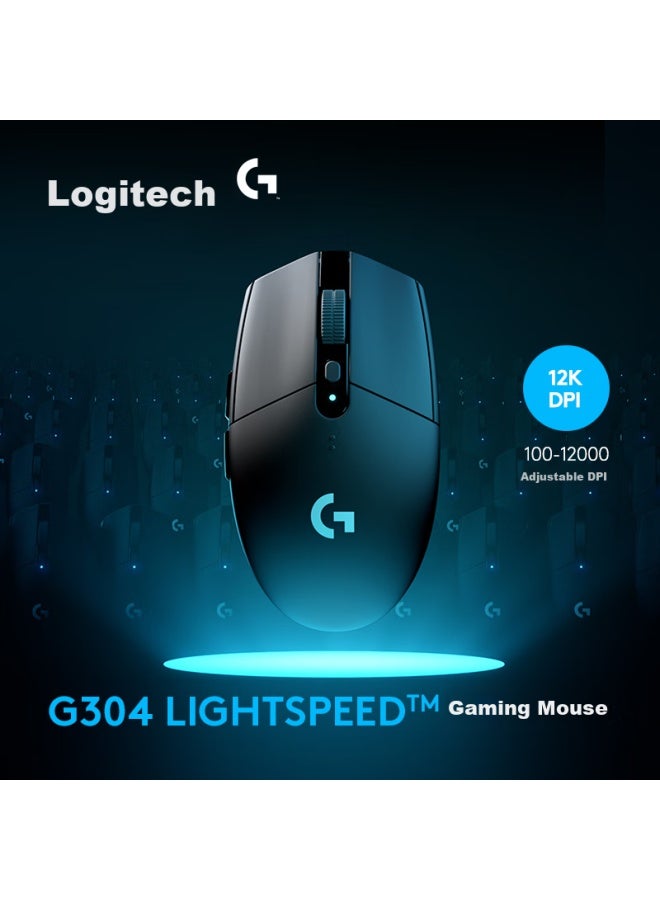 G Logitech G304 Lightspeed Wireless Mouse, Gaming Mouse, Lightweight And Portable, Mouse Macro, For Pubg Fps League Of Legends Battle Royale, Birthday Gift, Black - Image 1