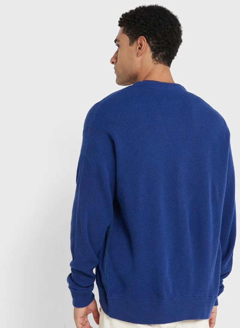 LACOSTE Essential V-Neck Cardigan