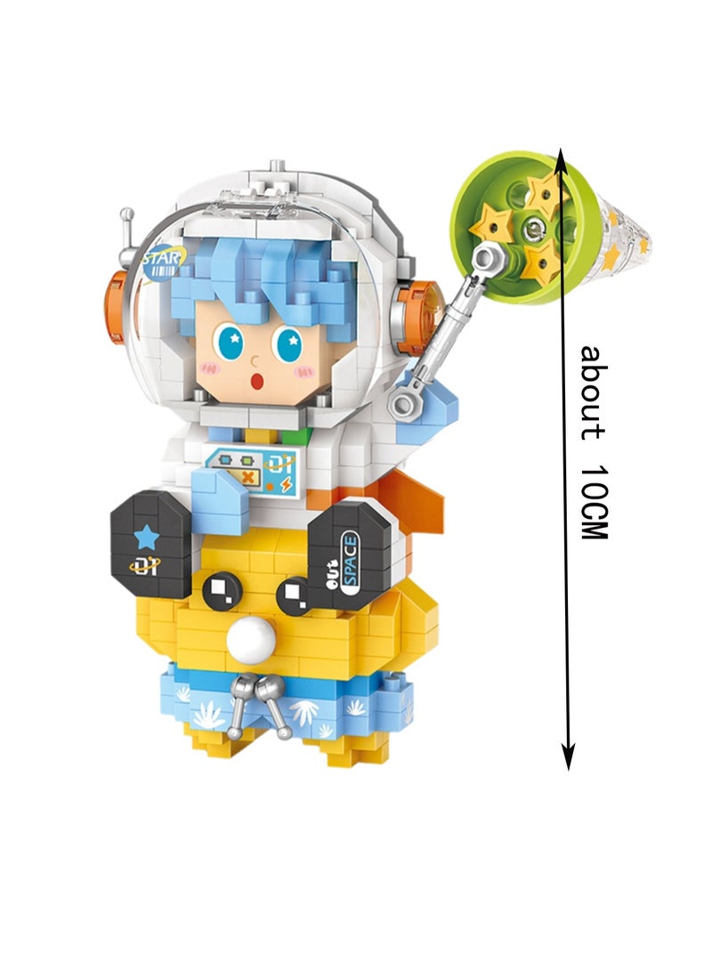 Mini Astronaut Boy 390pcs, Street Scene Object Set Building Block Toys, Children'S Educational Assembly Model Gift - Image 2