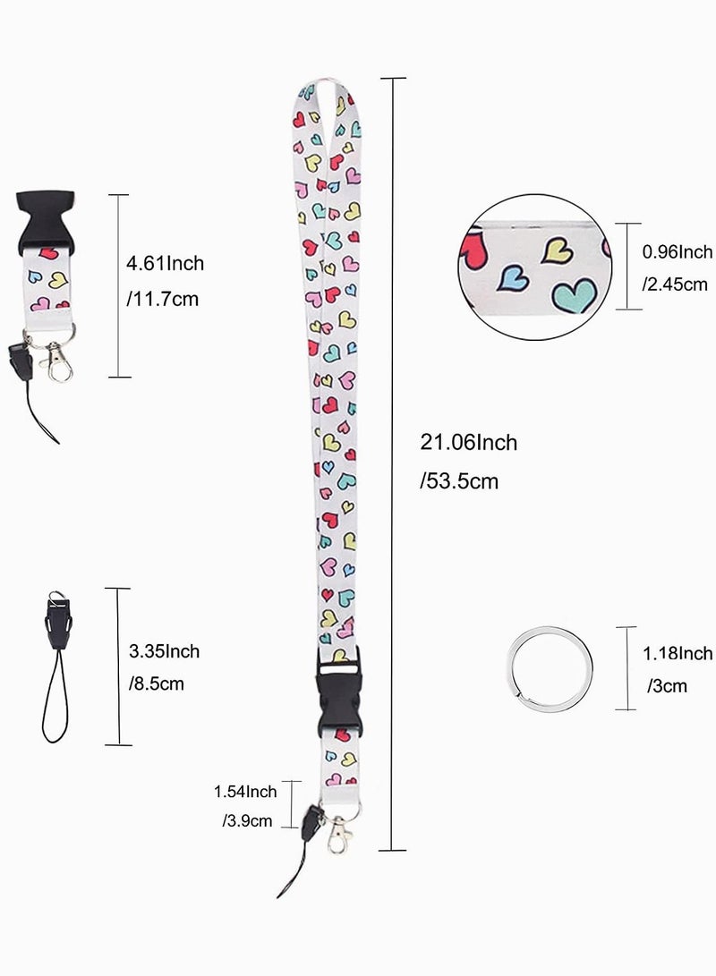 SYOSI 2 Pcs Neck Lanyard Cartoon Mobile Phone Rope for Keys Wallet ID Card Holder with Quick Release Buckle Long Without Strangulation  - Image 5