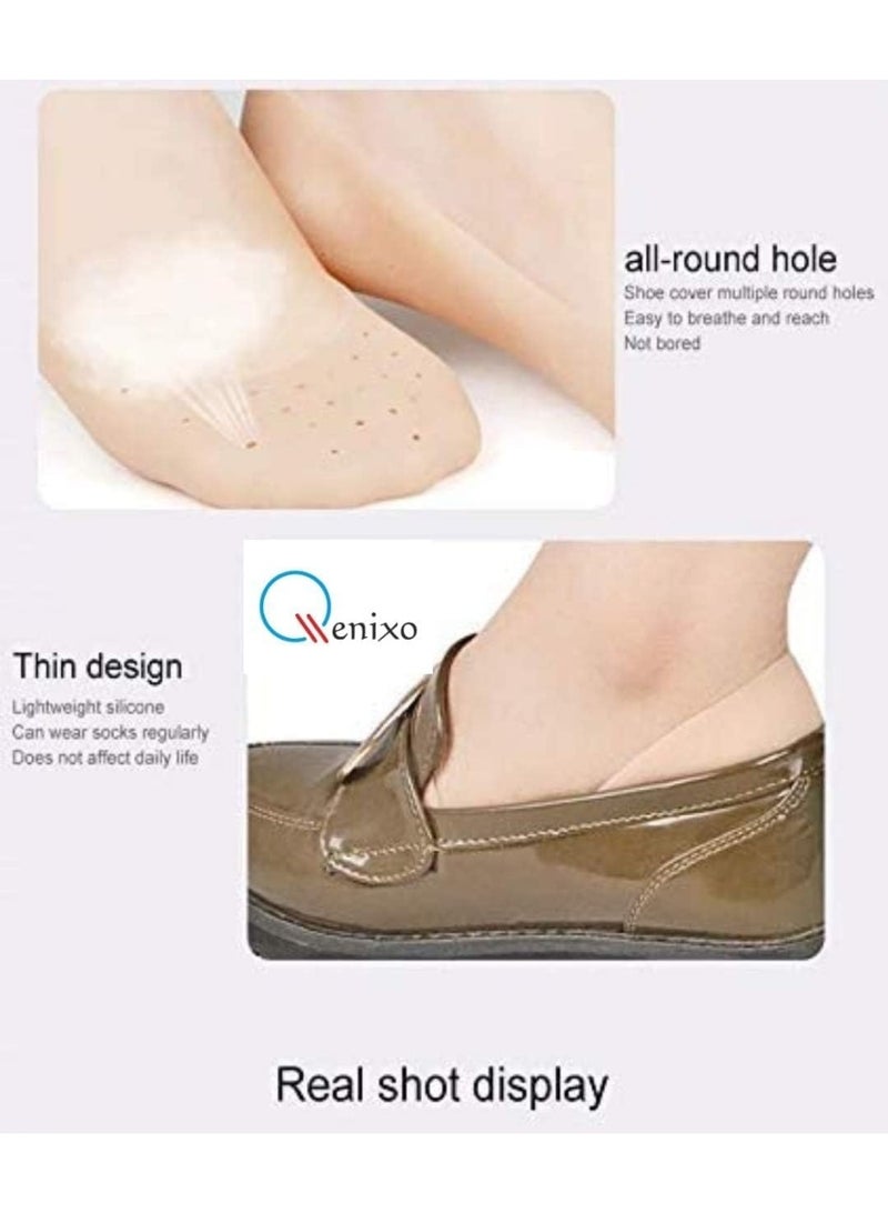 زوج واحد من جوارب العناية بالقدم المرطبة المصنوعة من السيليكون بالحجم الكامل، مضادة لجفاف الكعب، ومرطب للكعب للعناية بالقدم - جوارب للنساء والرجال - 250 - Image 4