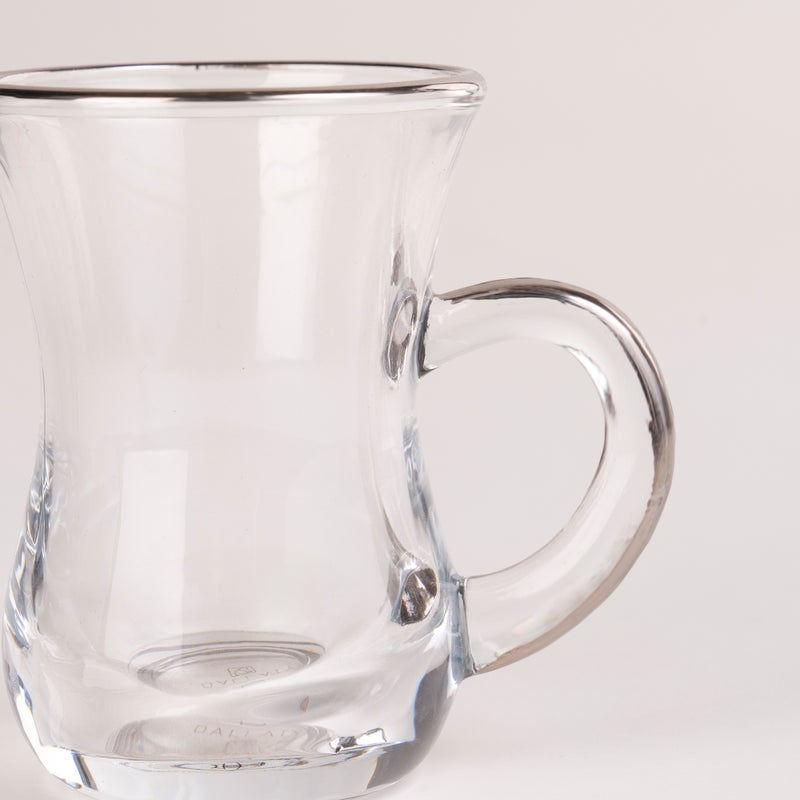 La Mesa blue porcelain and glass tea and coffee cups set 21 pcs - Image 3