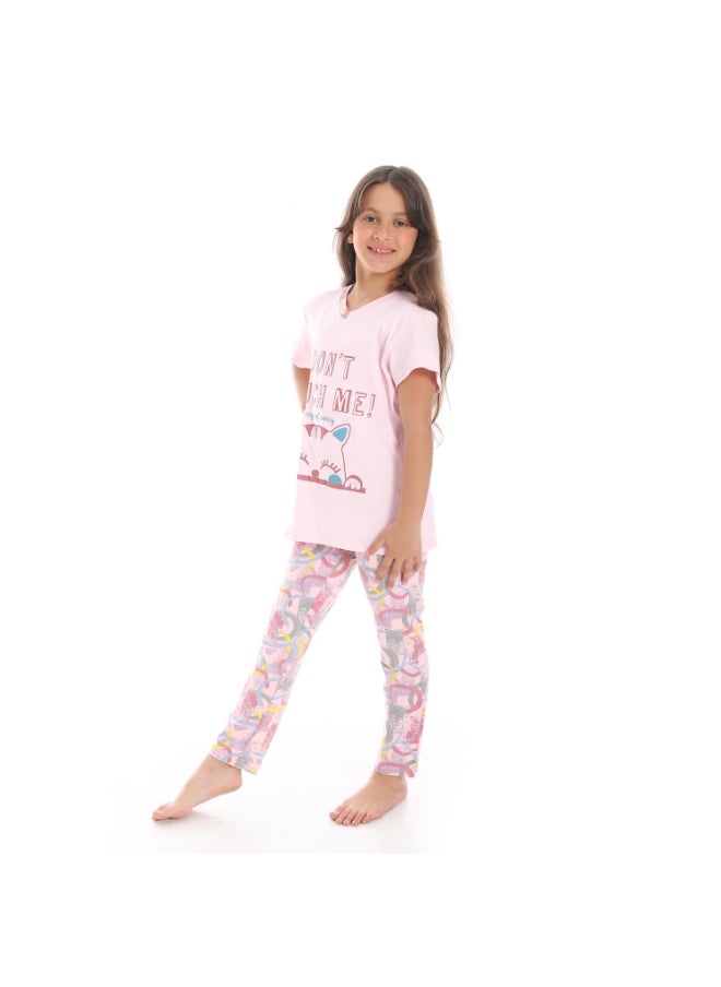 Caesar Girls' pajamas with front prints  - Image 2