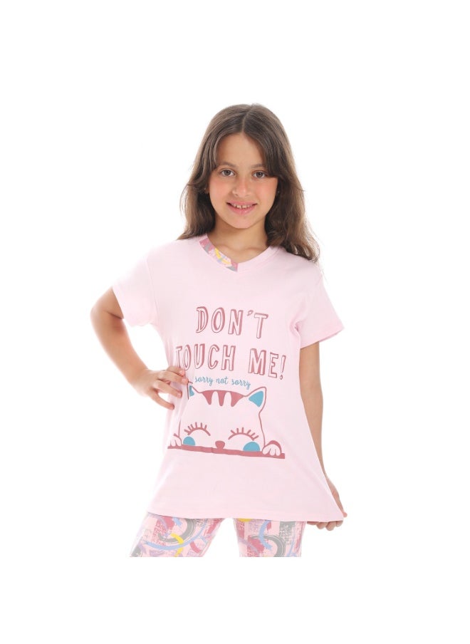 Caesar Girls' pajamas with front prints  - Image 5