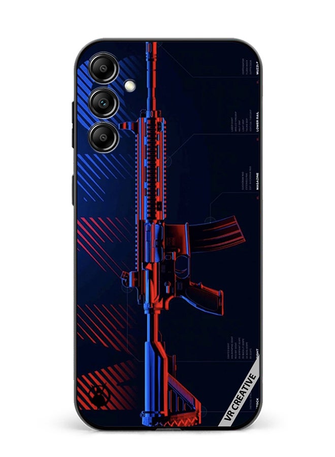 VR CREATIVE Protective Case Cover For Samsung Galaxy A55 Gun Design Multicolour - Image 1