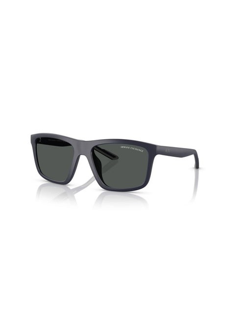 Man SQUARE  SUNGLASSES- AX 4149SU - lense size:56mm - MATTE DARK BLUE