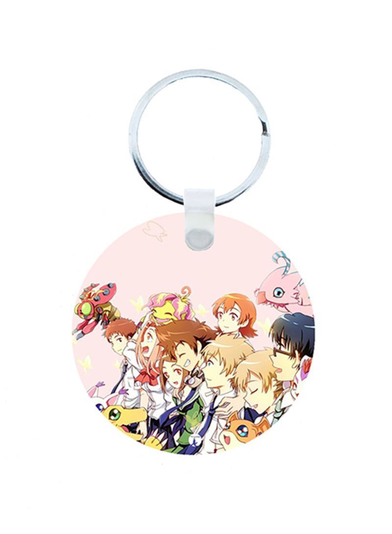 RKN Digimon Anime Wooden Keychain