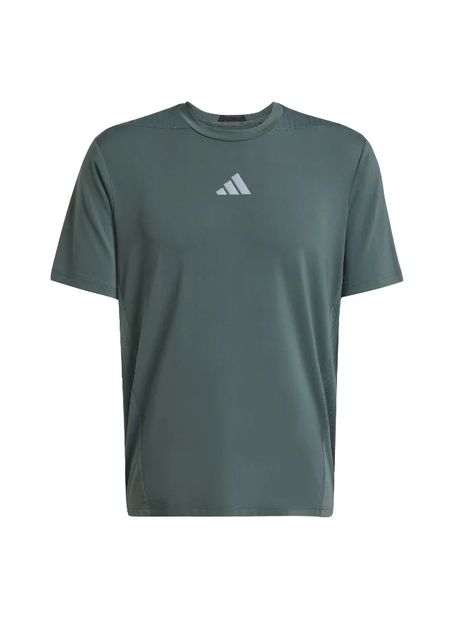 adidas D4T Int. Tee Green Training T-Shirts For Men XS