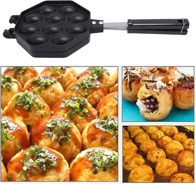Bewinner Egg Waffle Pan Anti Stick Aluminum Bubble Waffle Maker Home - Image 2