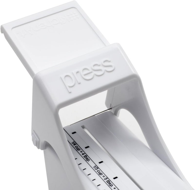 kitchen art Buttermate Butter Cutter Slicer, Measuring Dispenser and Keeper, White - Image 5
