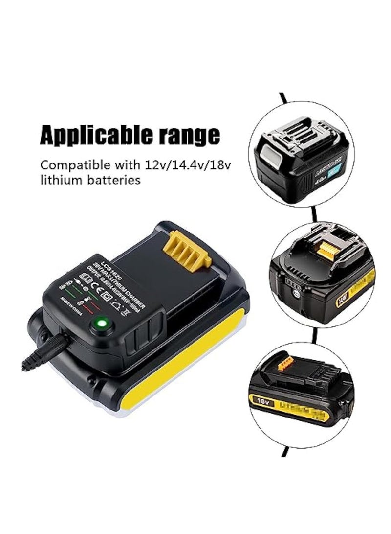 Zikra شاحن بطارية ليثيوم أيون لعلامة بلاك آند ديكر، شاحن سريع، 18 فولت بطارية ليثيوم أيون LBXR20 LBXR20-OPE LB20 LBX20 LBX4020 LB2X4020 LBXR2020-OPE، بديل LCS1620 لعلامة بلاك آند ديكر - Image 3
